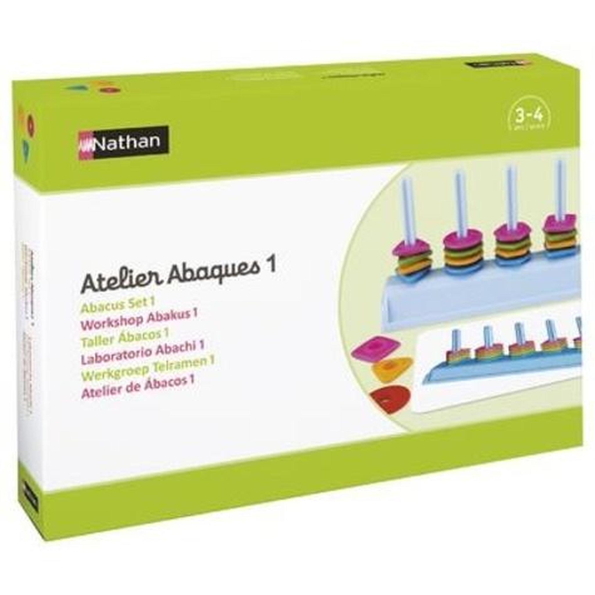 ATELIER ABAQUES 1 PS POUR 2 ENFANTS, Nathan matériel éducatif