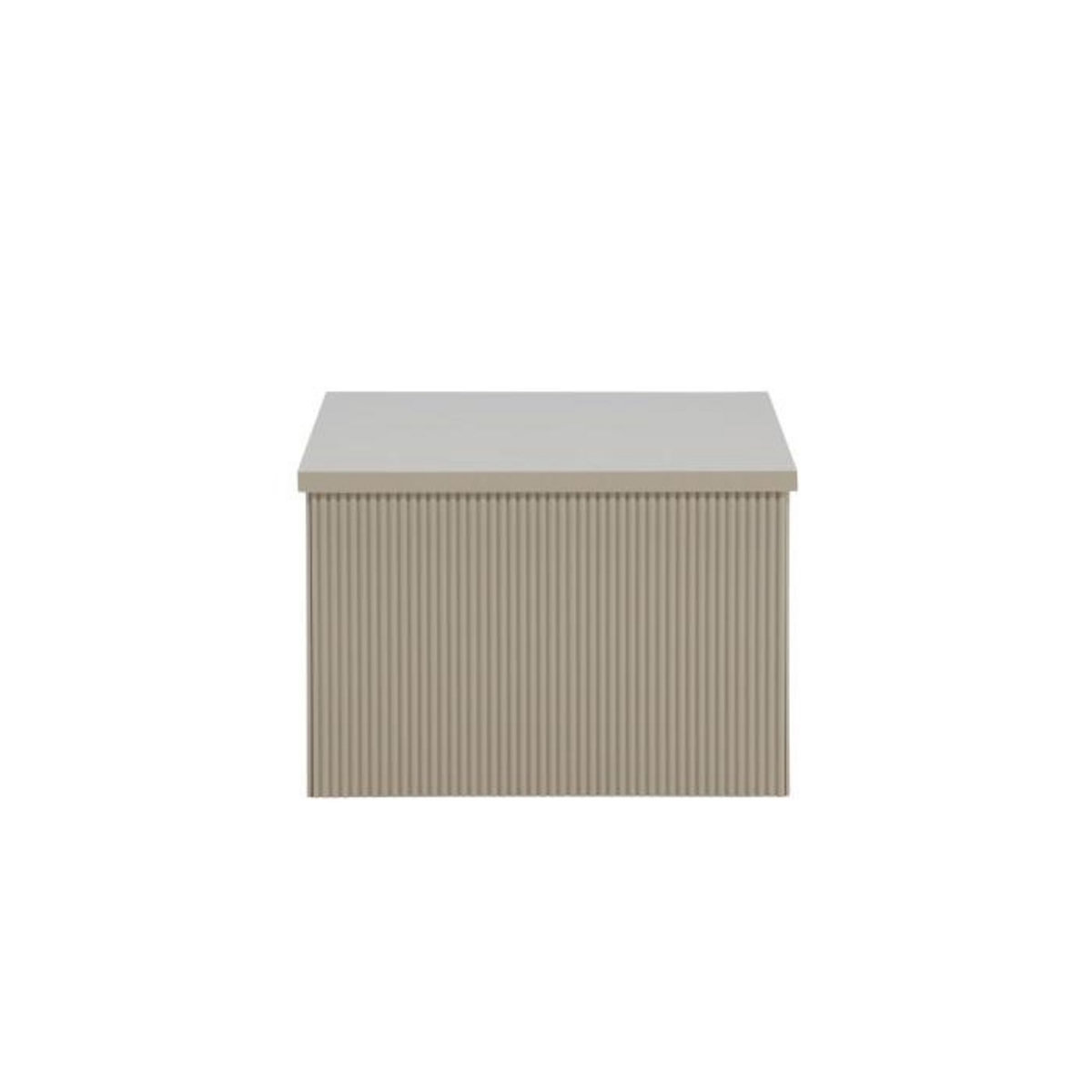 Paris Prix Table Basse Nervurée  Lenox  80cm Beige