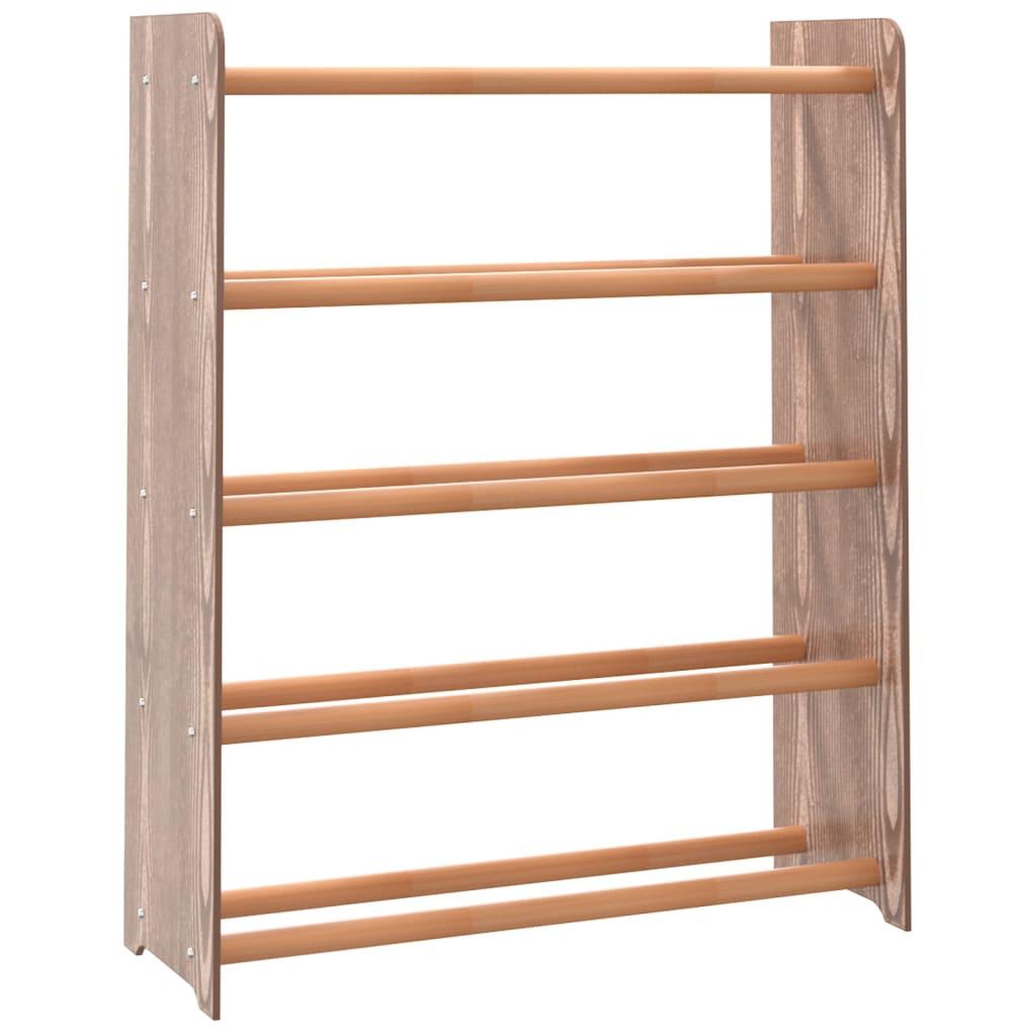 Voir la diapositive 2 : VIDAXL Etagere a chaussures Marron 65x24x81 cm Bois d'ingenierie