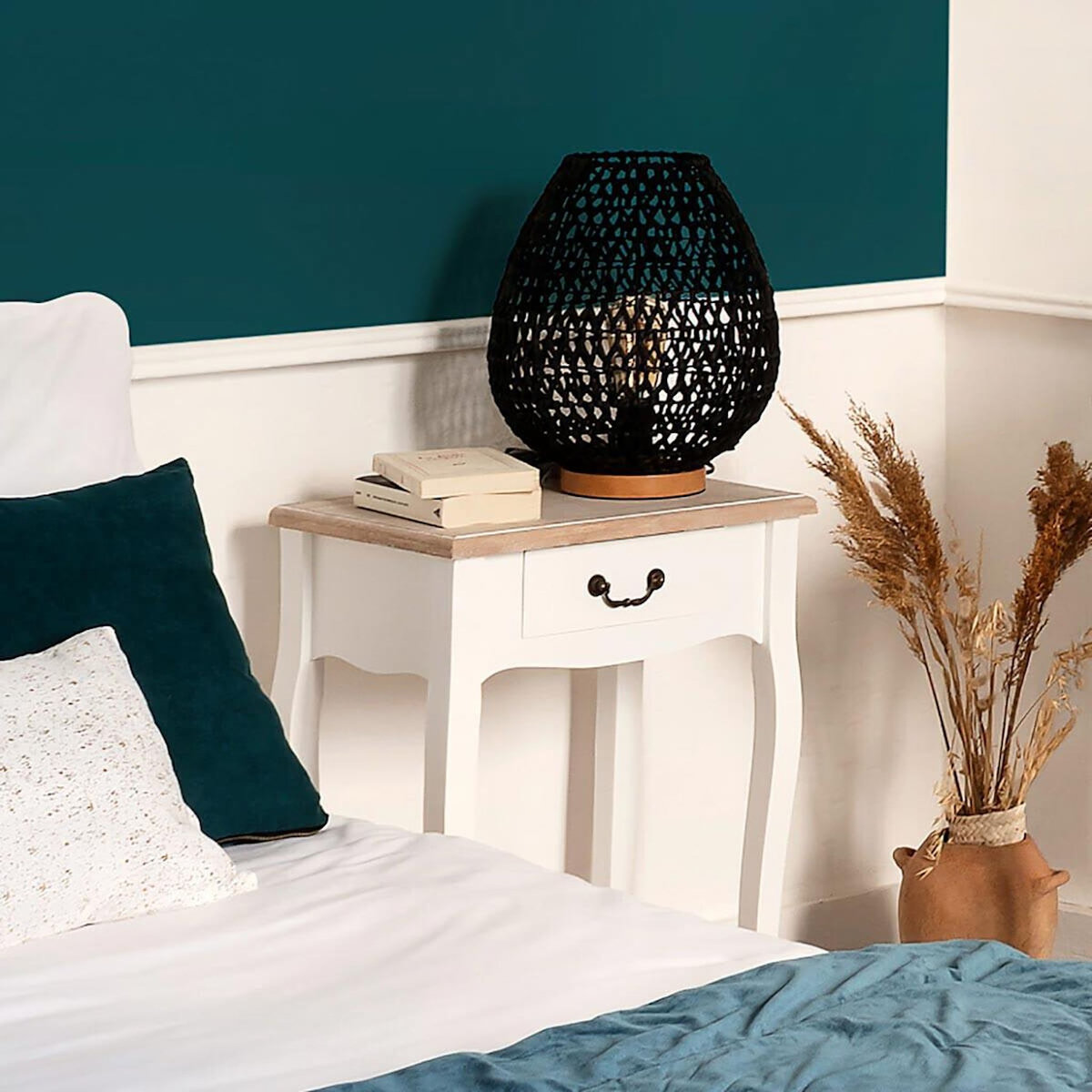 ATMOSPHERA Table de chevet Chrysa - L. 47 x H. 65 cm