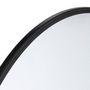 Voir la diapositive 2 : ATMOSPHERA Miroir Mural Rond  Alice  38cm Noir