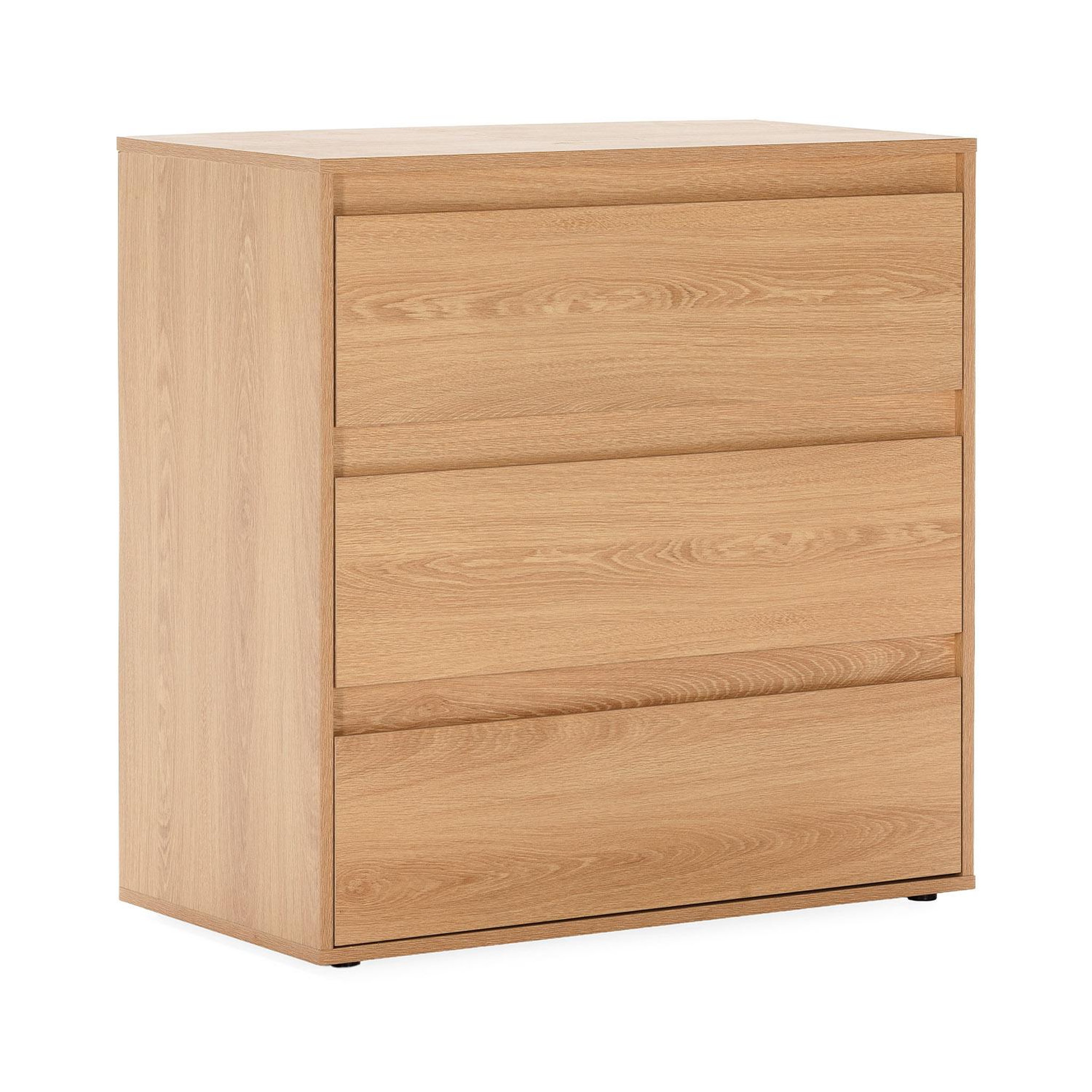 VS VENTA-STOCK Commode Tori 3 tiroirs effet Chêne