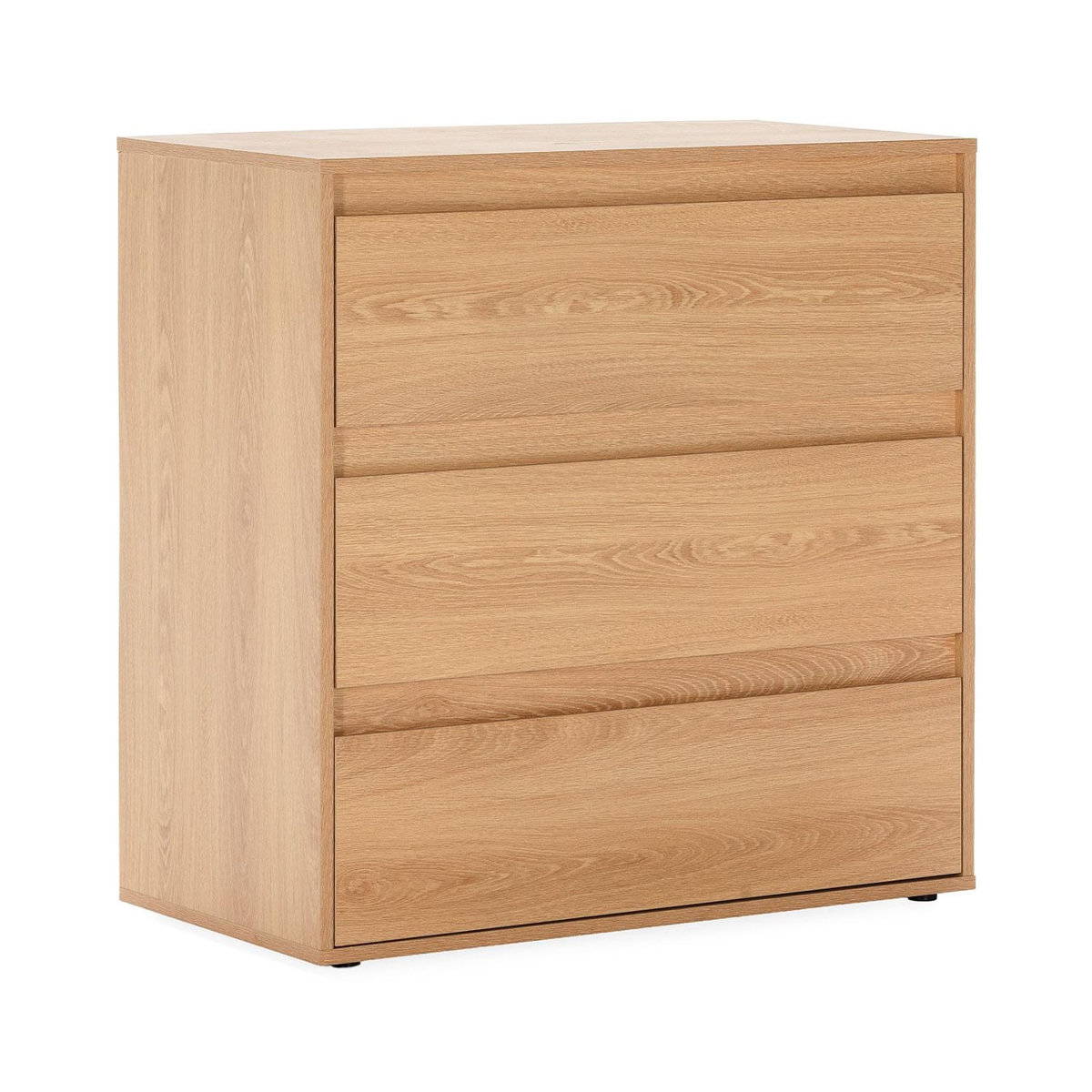 VS VENTA-STOCK Commode Tori 3 tiroirs effet Chêne