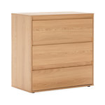 VS VENTA-STOCK Commode Tori 3 tiroirs effet Chêne