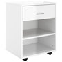 Voir la diapositive 2 : VIDAXL Armoire a roulettes Blanc brillant 46x36x59cm Bois d'ingenierie