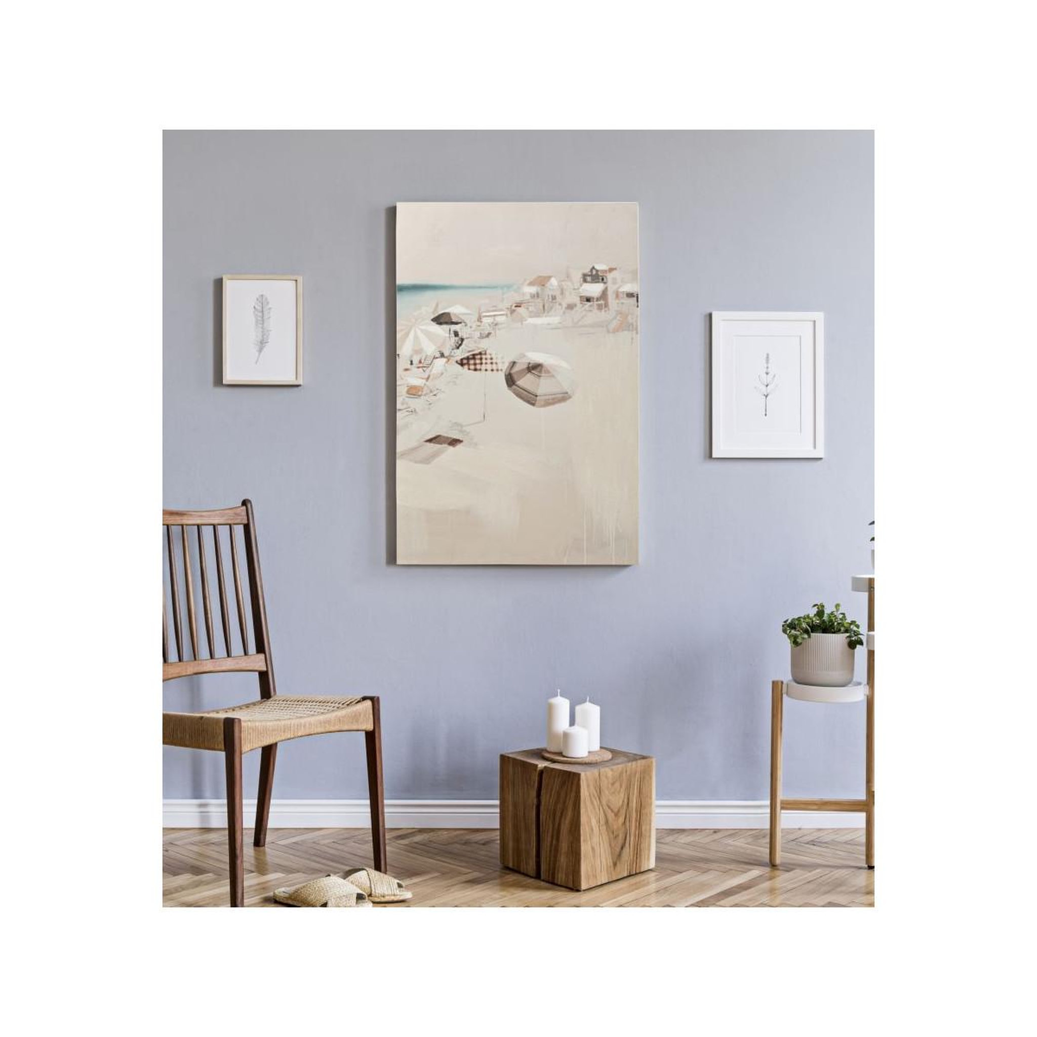Voir la diapositive 5 : Paris Prix Toile imprimée déco  beach  80x120cm multicolore