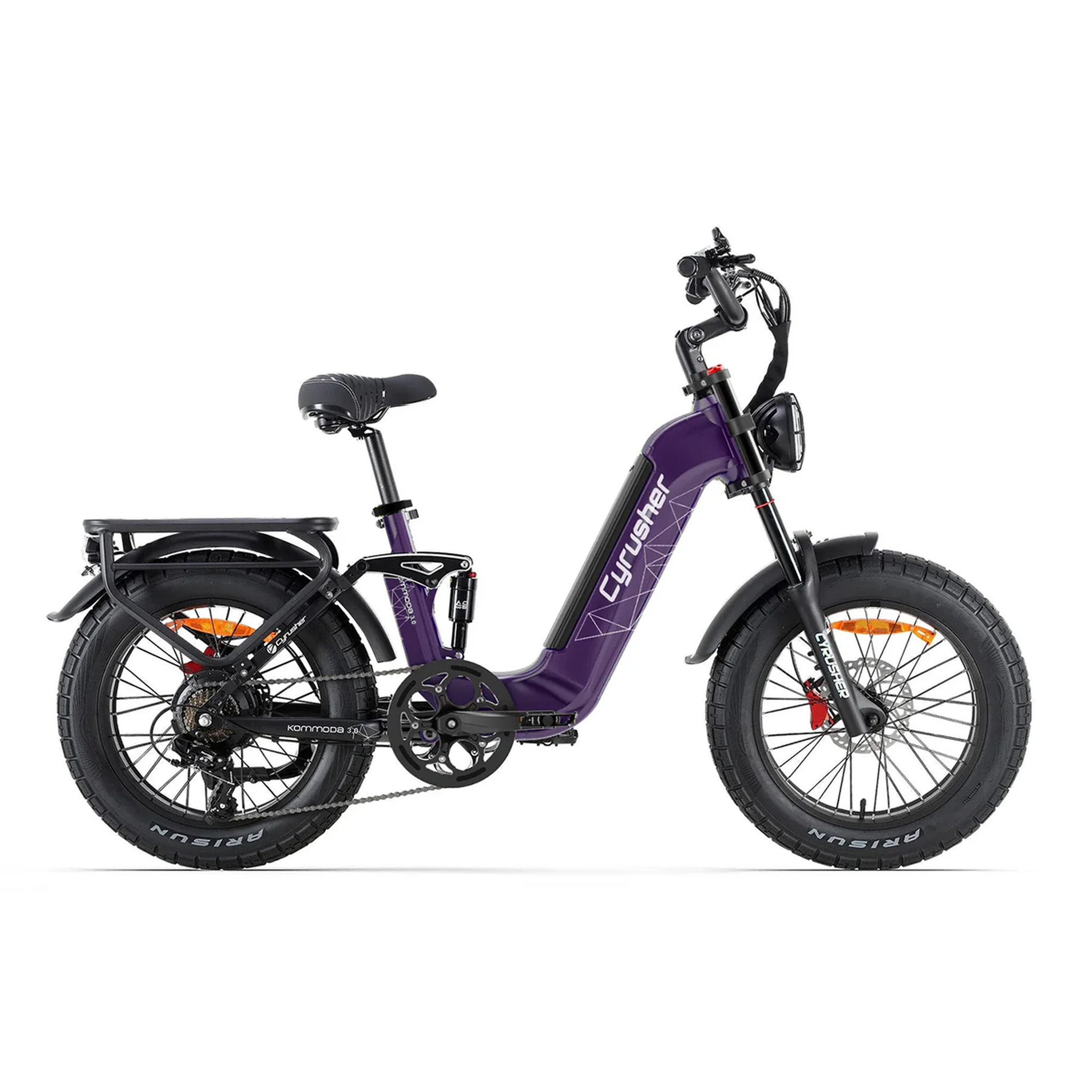 Voir la diapositive 1 : CYRUSHER Vélo électrique Fat Bike Cyrusher Kommoda 3.0