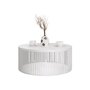 Voir la diapositive 2 : BEST MOBILIER Sally - table basse ronde - blanc - 59 cm