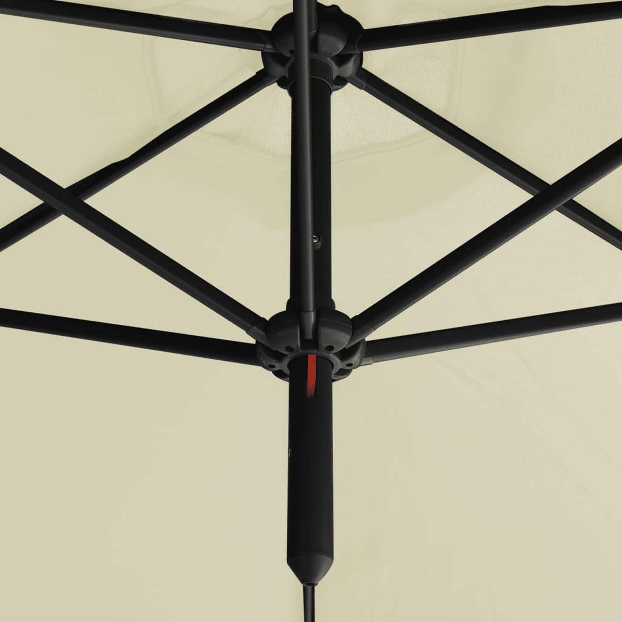 Voir la diapositive 5 : VIDAXL Parasol de jardin double avec mat en acier sable 600 cm