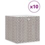 Voir la diapositive 2 : VIDAXL Boîtes de rangement pliables 10 pcs 32x32x32 cm tissu intisse
