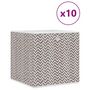 Voir la diapositive 2 : VIDAXL Boîtes de rangement pliables 10 pcs 32x32x32 cm tissu intisse
