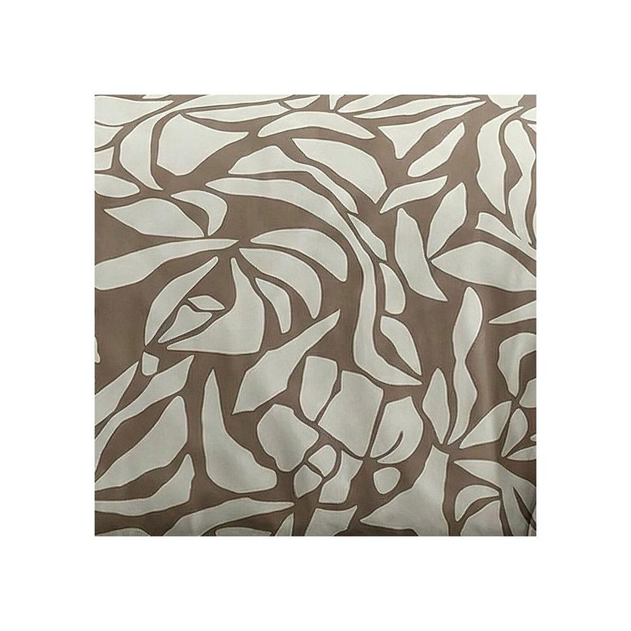 Voir la diapositive 3 : Today Parure de housse de couette en coton taupe imprimé feuillage réversible 240 x 220 cm avec 2 taies 63 x 63 cm