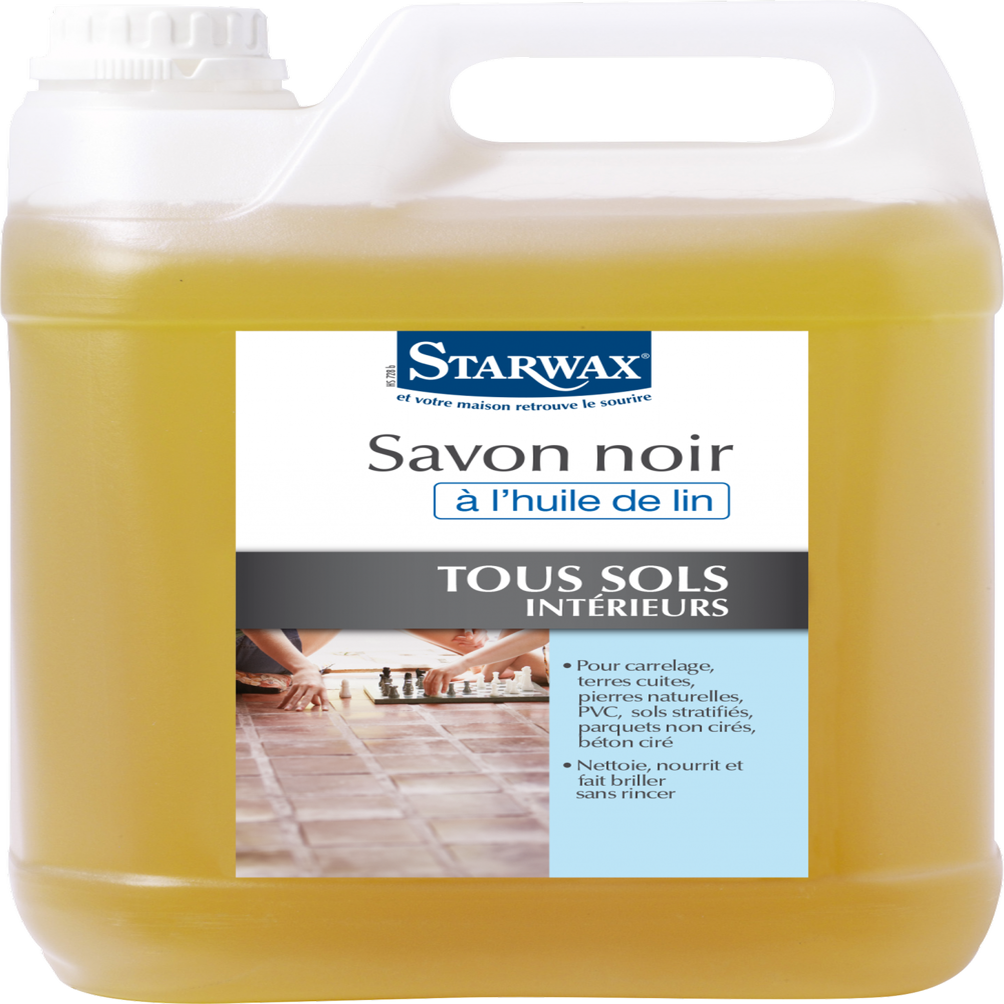 Starwax Savon noir à l'huile de lin STARWAX 5 l