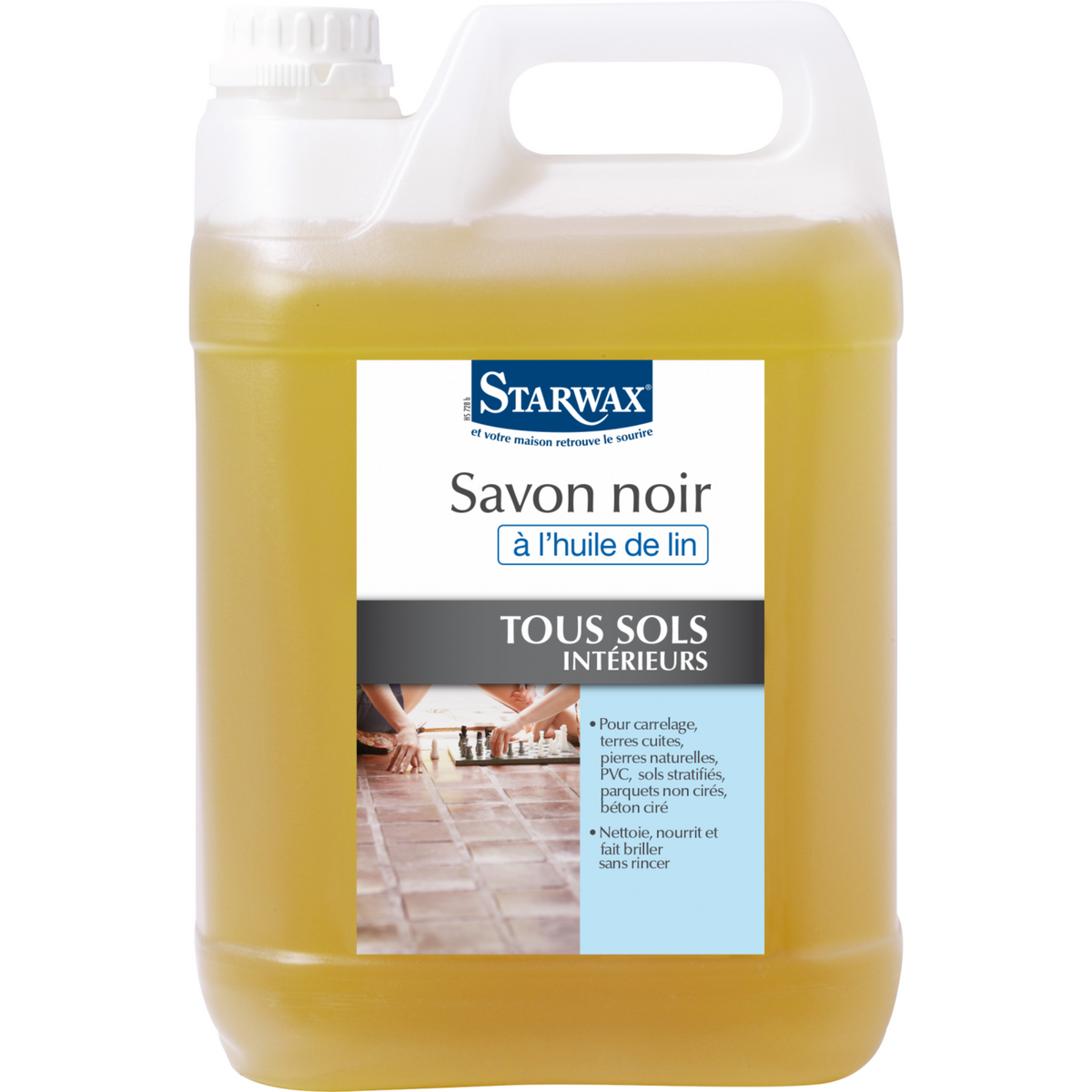 Starwax Savon noir à l'huile de lin STARWAX 5 l