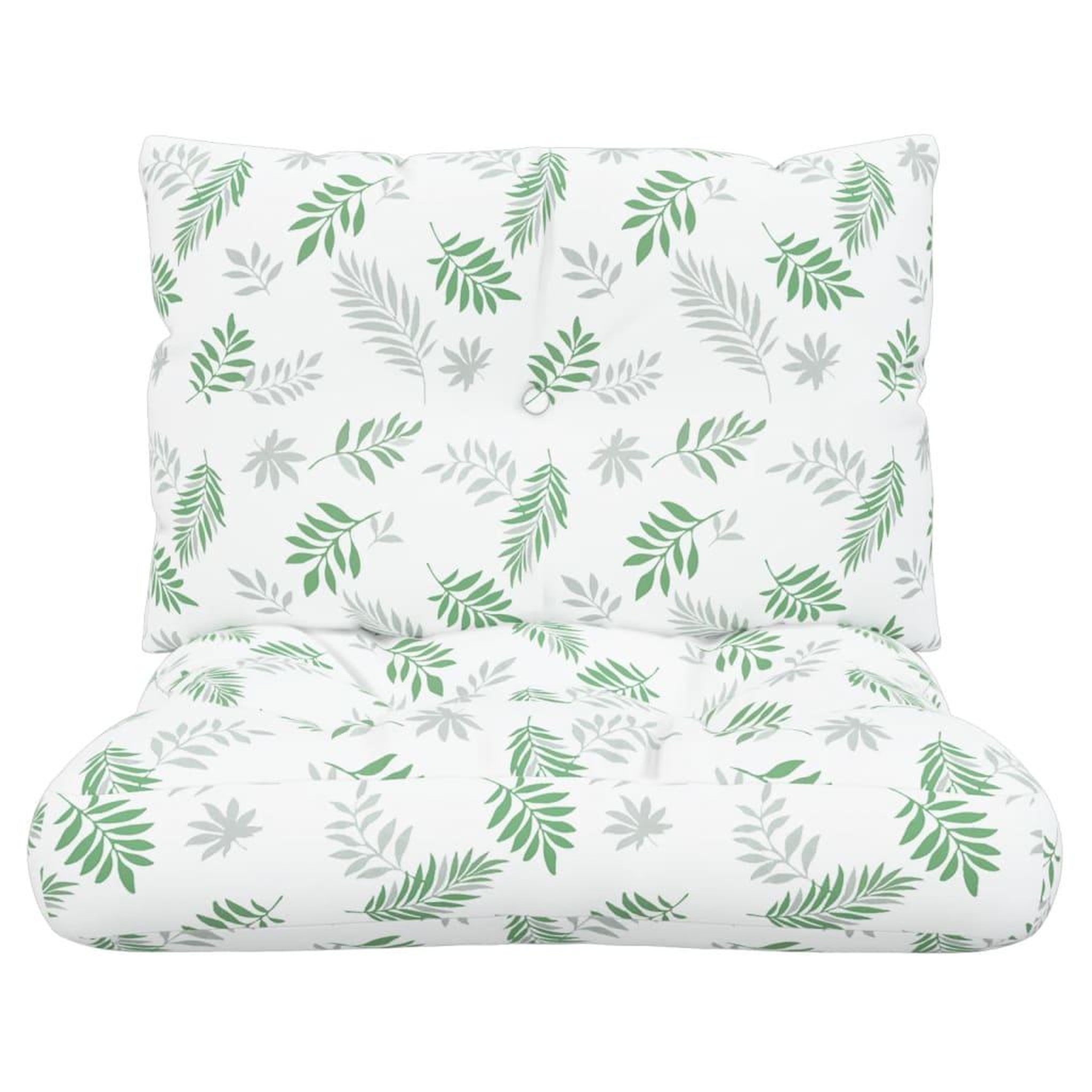 Voir la diapositive 4 : VIDAXL Coussins de palette lot de 2 motif de feuilles tissu Oxford