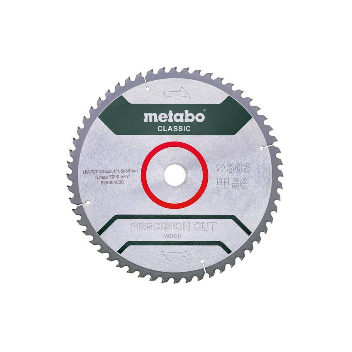 METABO SAS Lame de scie circ. Classic  Precision Cut Wood  HW/CT 305x30, 56 WZ -5°