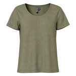 Pieces T-Shirt Kaki Femme Pieces Sophie. Coloris disponibles : Vert