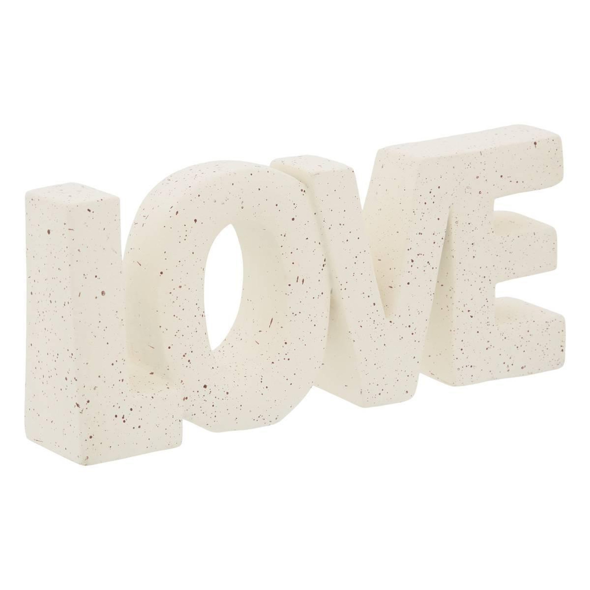 ATMOSPHERA Mot déco à poser  love deniz  21cm blanc