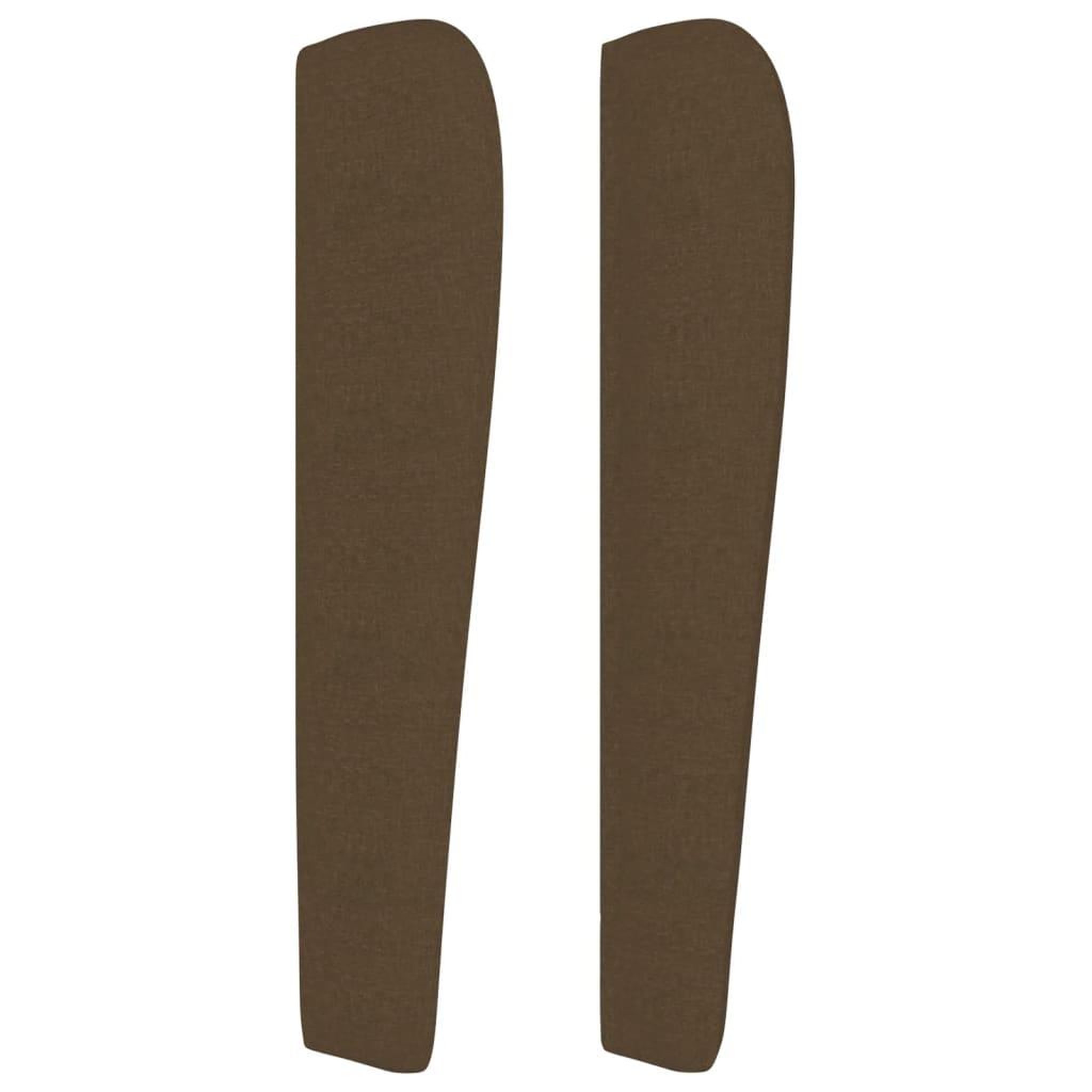 Voir la diapositive 4 : VIDAXL Tete de lit avec oreilles Marron fonce 183x23x118/128 cm Tissu