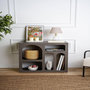 Voir la diapositive 2 : Habitat et Jardin Buffet en bois  Lessa  - 80 x 37 x 74 cm - Gris anthracite