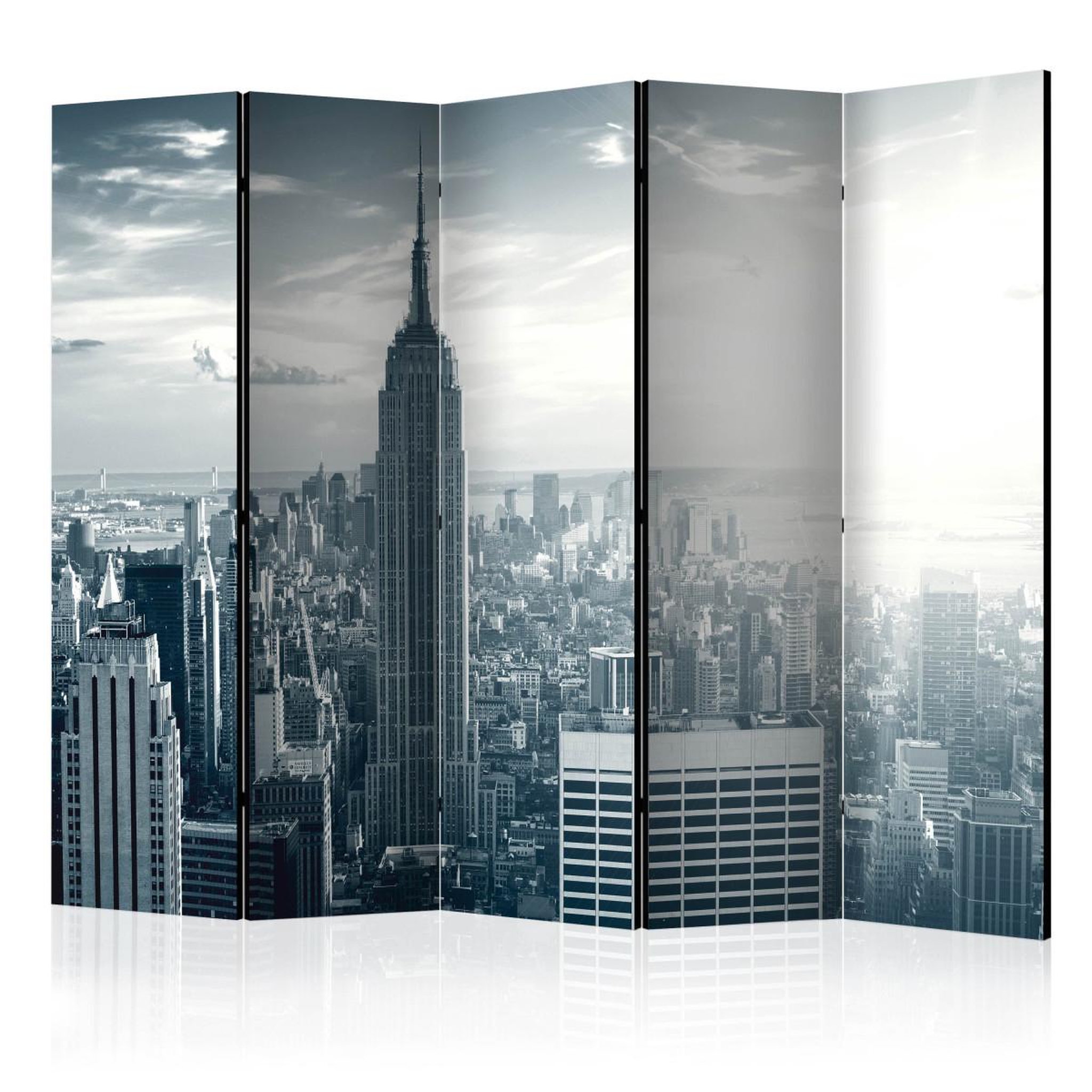 Paris Prix Paravent 5 volets  amazing view to new york manhattan at sunrise  172x225cm