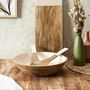 Voir la diapositive 4 : Paris Prix Saladier Uni en Bois  Dune  33cm Beige