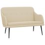 Voir la diapositive 2 : VIDAXL Banc Creme 110x76x80 cm Tissu
