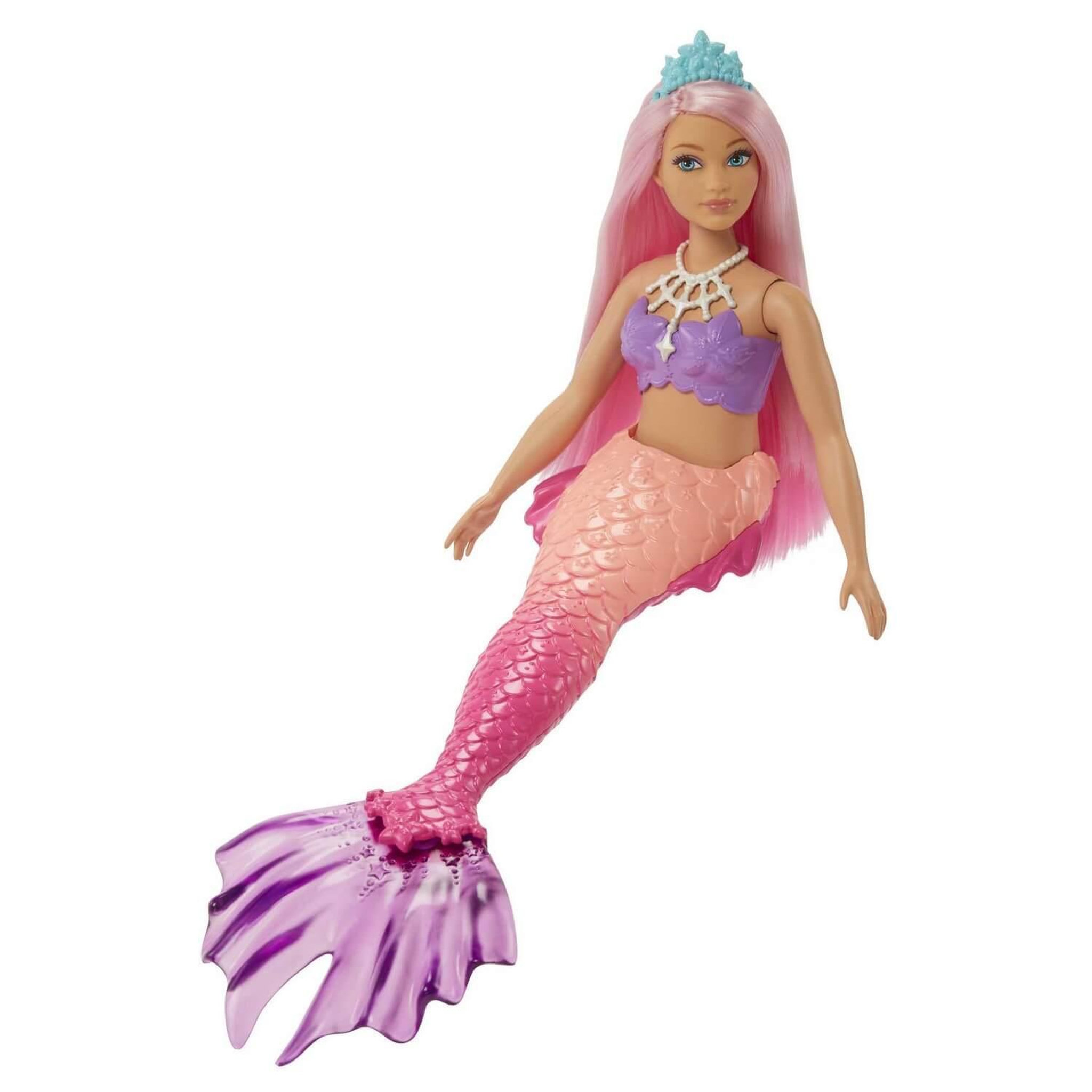 Voir la diapositive 1 : MATTEL Poupée Barbie Sirène Corail