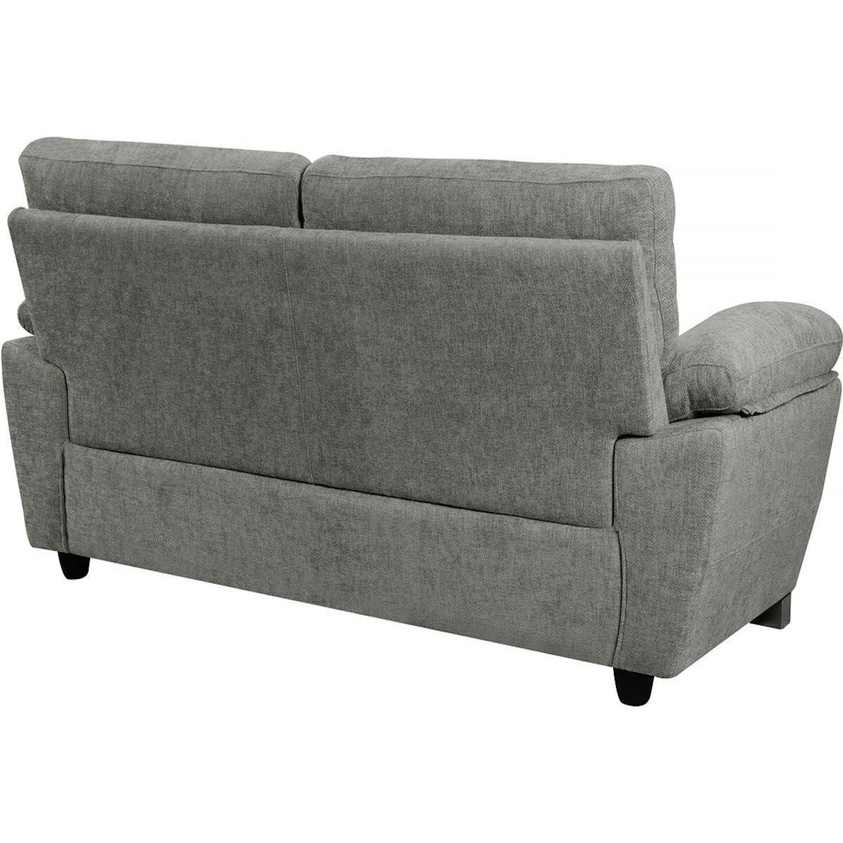 Habitat et Jardin Canapé fixe en tissu  Dallas  - 210 X 88 X 90 cm - 3 places - Gris