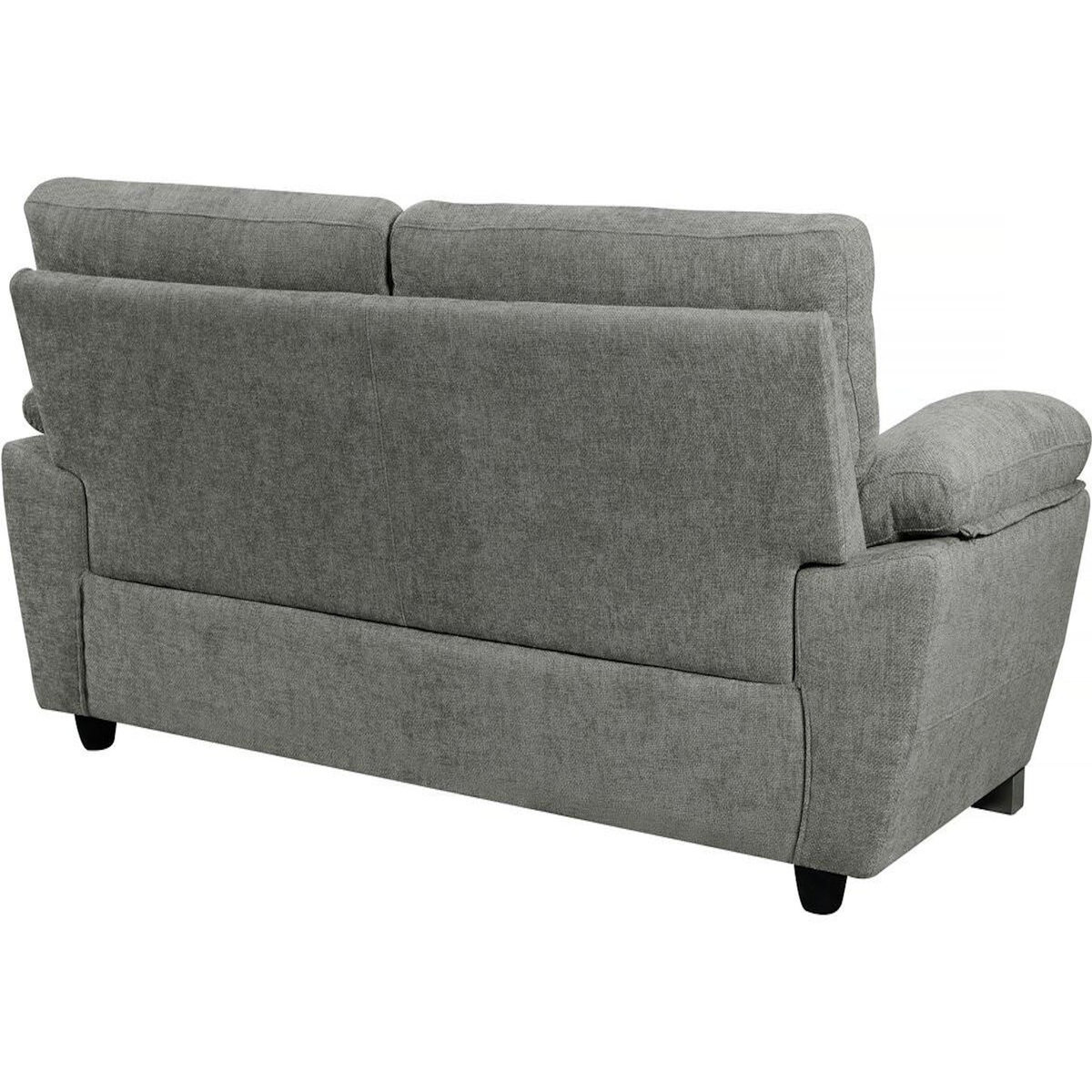 Habitat et Jardin Canapé fixe en tissu  Dallas  - 210 X 88 X 90 cm - 3 places - Gris