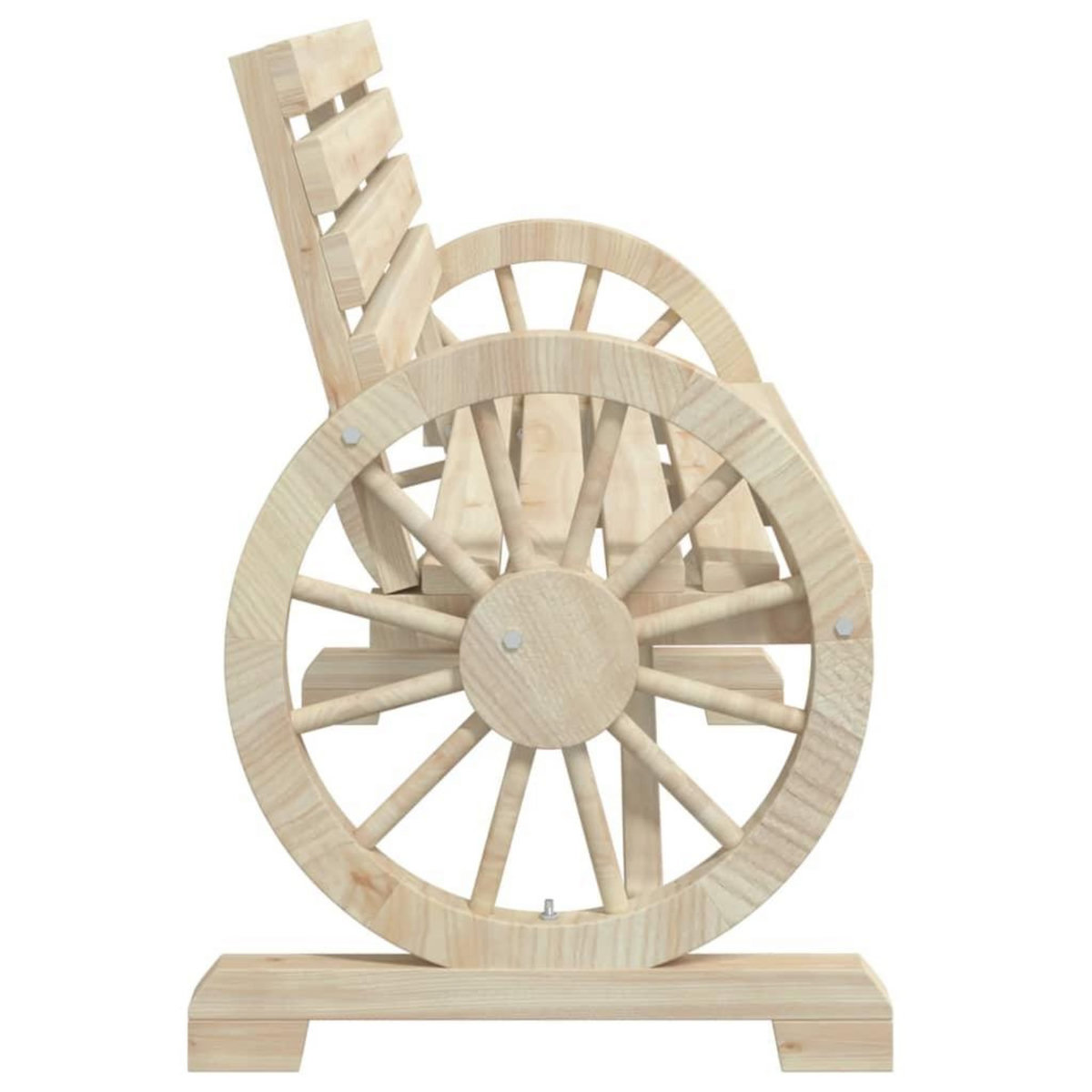 VIDAXL Banc de jardin 2 places bois de sapin massif