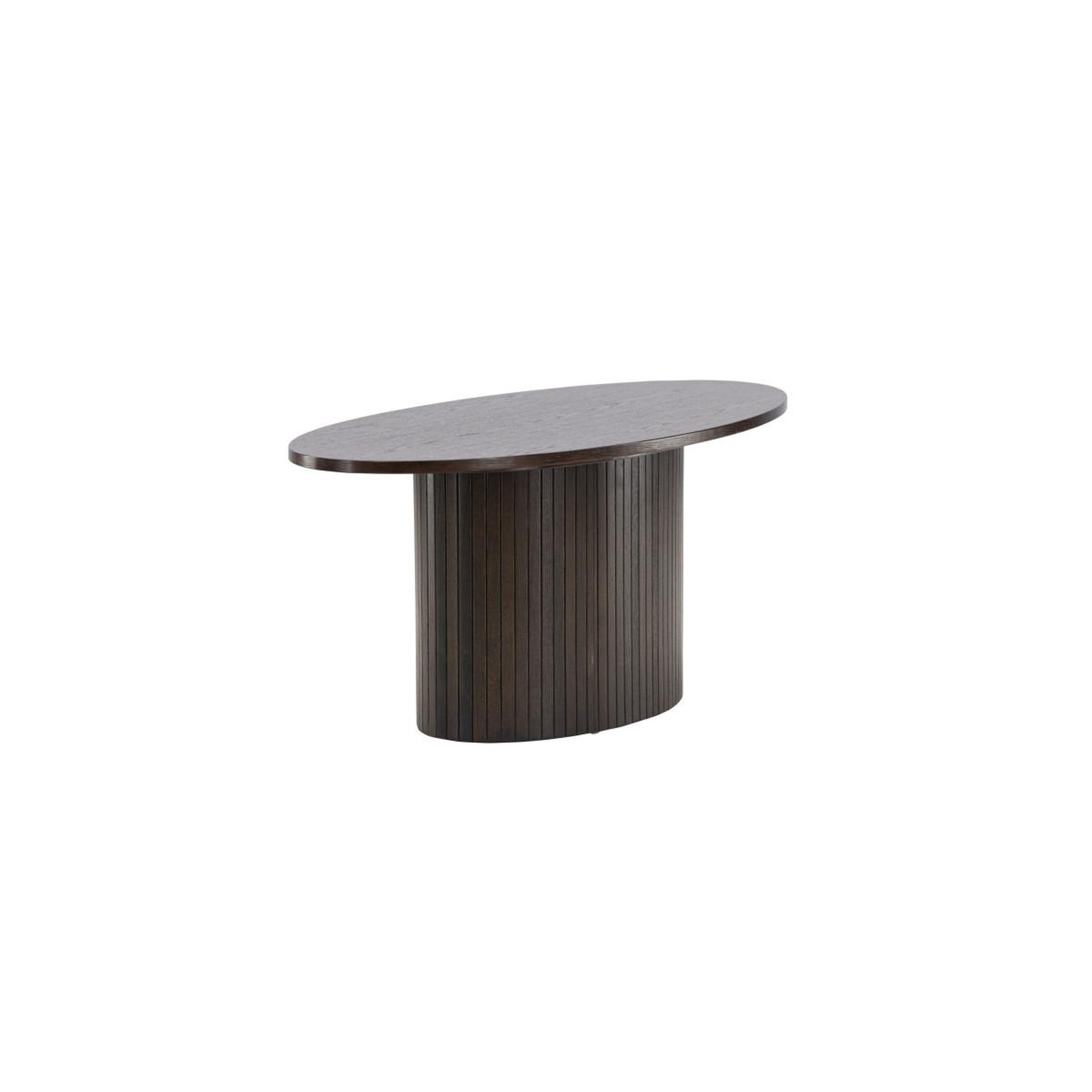 Voir la diapositive 3 : Paris Prix Table basse design nervuré  bianca  120cm marron