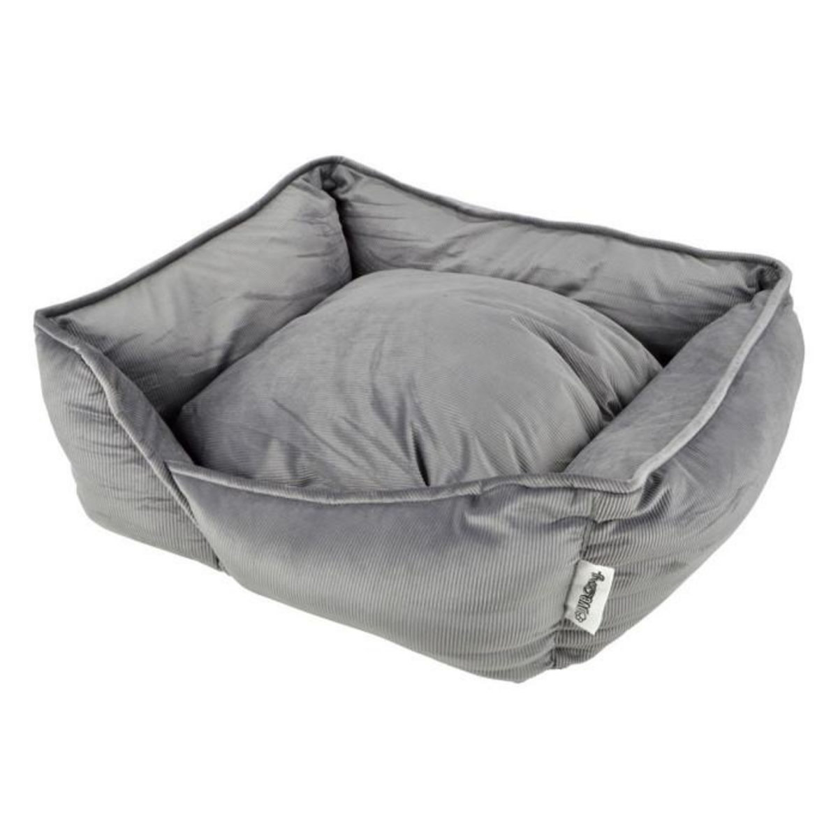 Paris Prix Panier Chien & Chat Velours  Crafty  75cm Gris