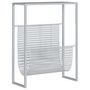 Voir la diapositive 2 : VIDAXL Porte-revue Argente 35x15x45 cm Acier