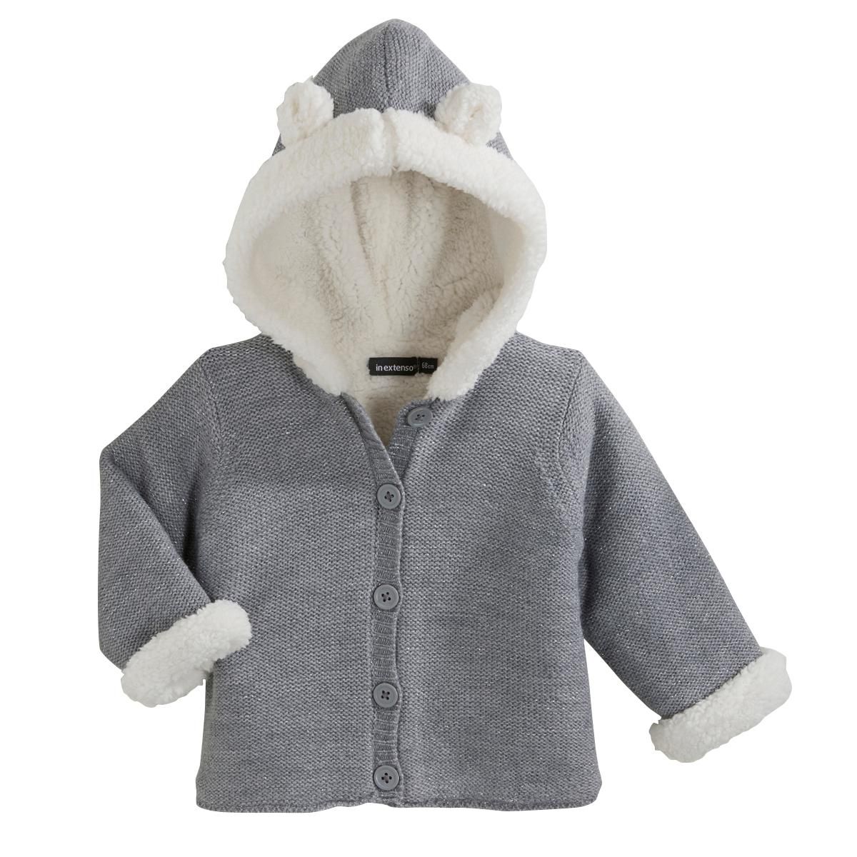 IN EXTENSO Cardigan à capuche bébé fille