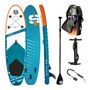 Voir la diapositive 1 : SIMPLE PADDLE Paddle Gonflable XS 9'2  30'' 5'' (278 x 76 x 13 cm) avec Pagaie, Leash, Pompe et Sac de Transport