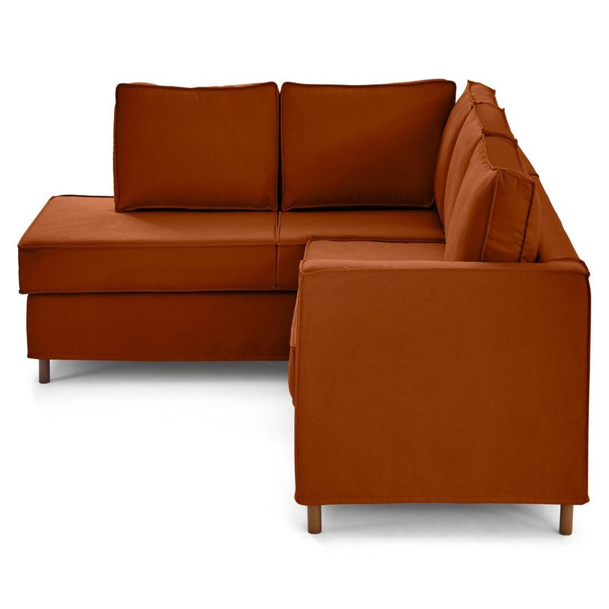 Voir la diapositive 5 : LISA DESIGN Jake - canapé déhoussable d'angle gauche 5 places en tissu