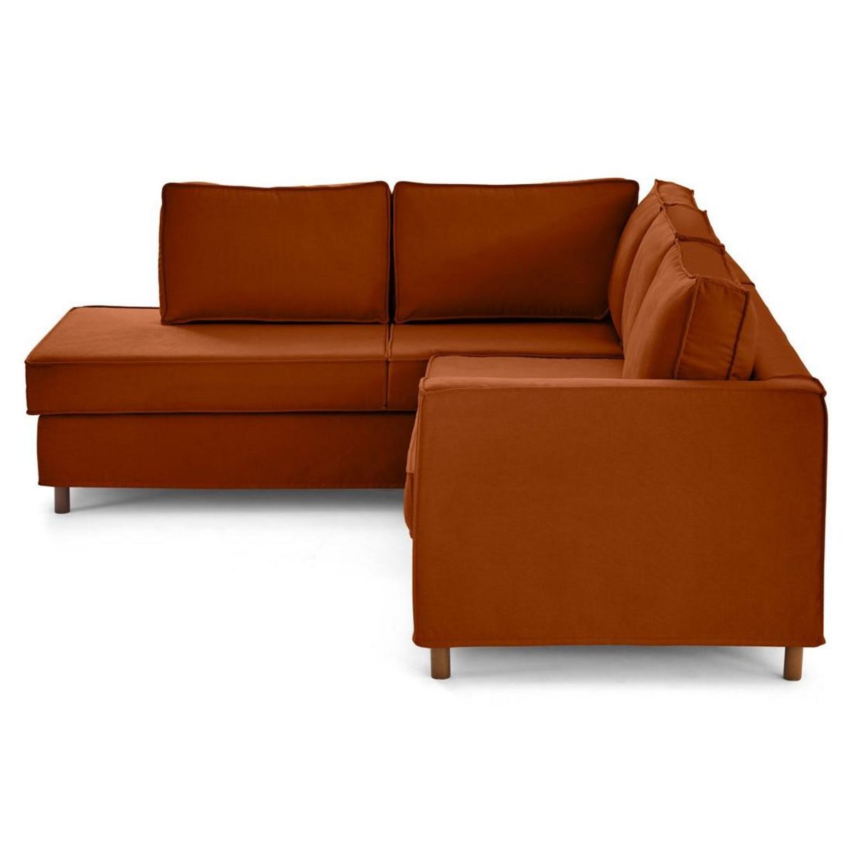 LISA DESIGN Jake - canapé déhoussable d'angle gauche 5 places en tissu