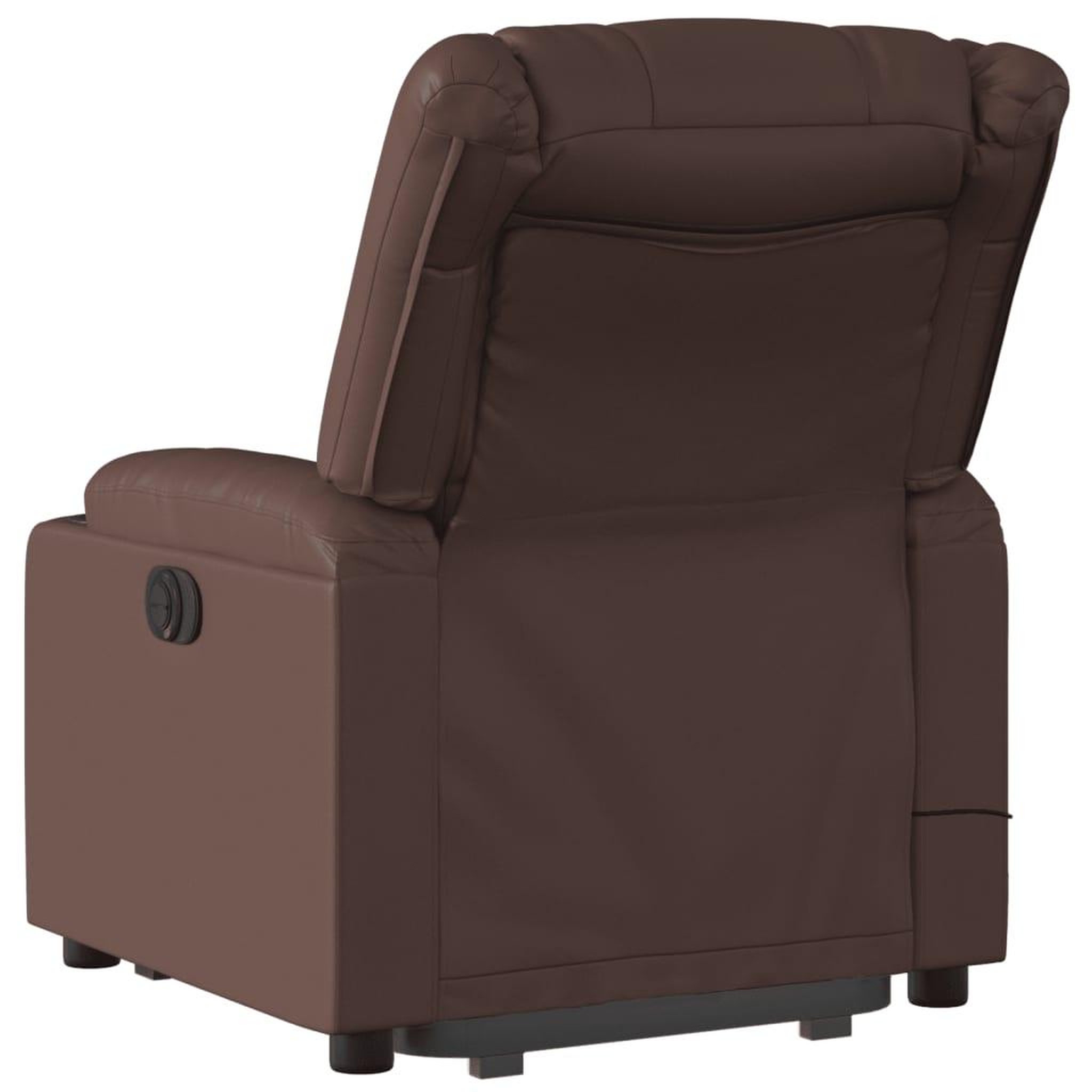 Voir la diapositive 5 : VIDAXL Fauteuil inclinable de massage electrique marron similicuir