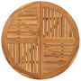 Voir la diapositive 4 : VIDAXL Table de jardin Ø 85 cm Bois d'acacia solide