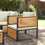 Voir la diapositive 1 : VIDAXL Chaise de jardin avec coussins bois massif d'acacia