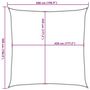 Voir la diapositive 6 : VIDAXL Voile d'ombrage 160 g/m^2 Marron 5x5 m PEHD