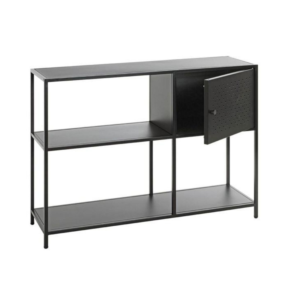 Paris Prix Buffet 3 Niveaux 1 Casier  Nelia II  100cm Noir