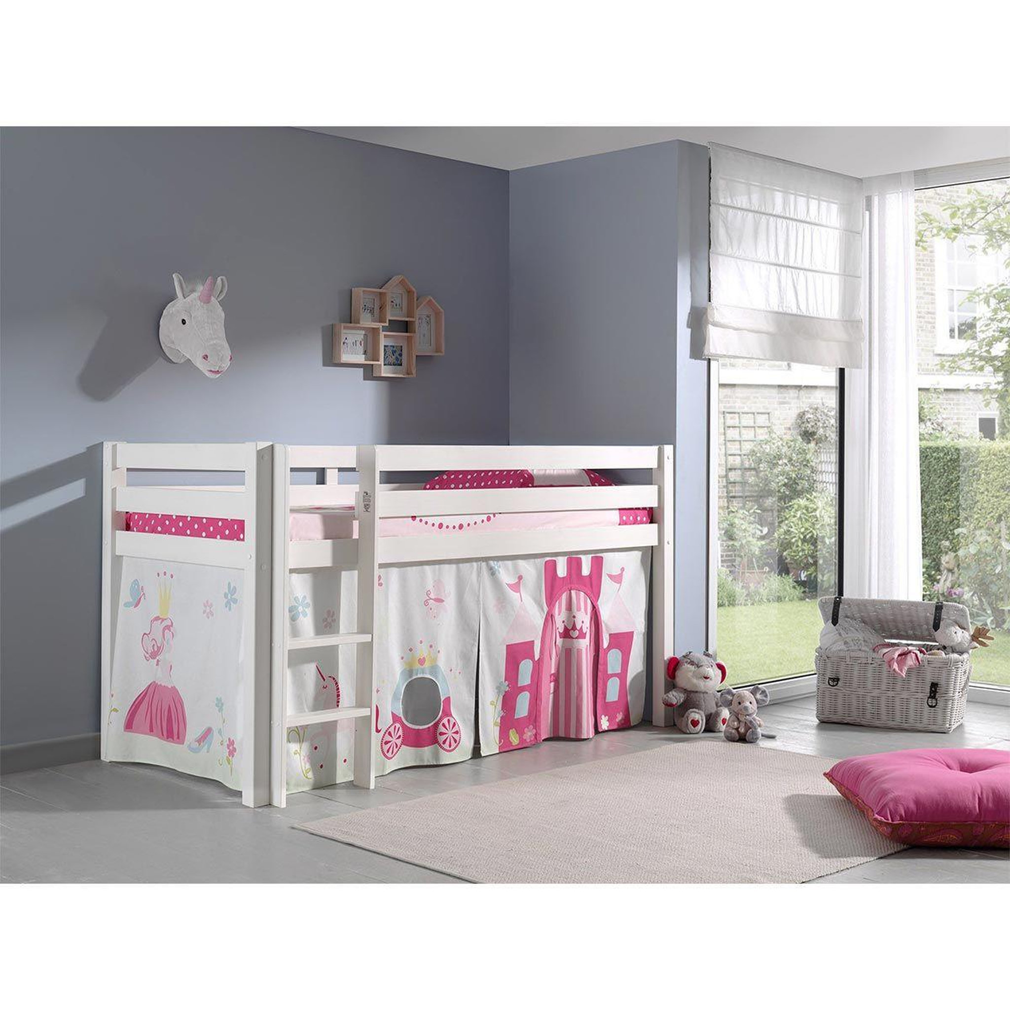 Voir la diapositive 3 : Paris Prix Tente textile pour lit  pino princesse  rose