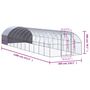 Voir la diapositive 6 : VIDAXL Poulailler d'exterieur 3x12x2 m Acier galvanise