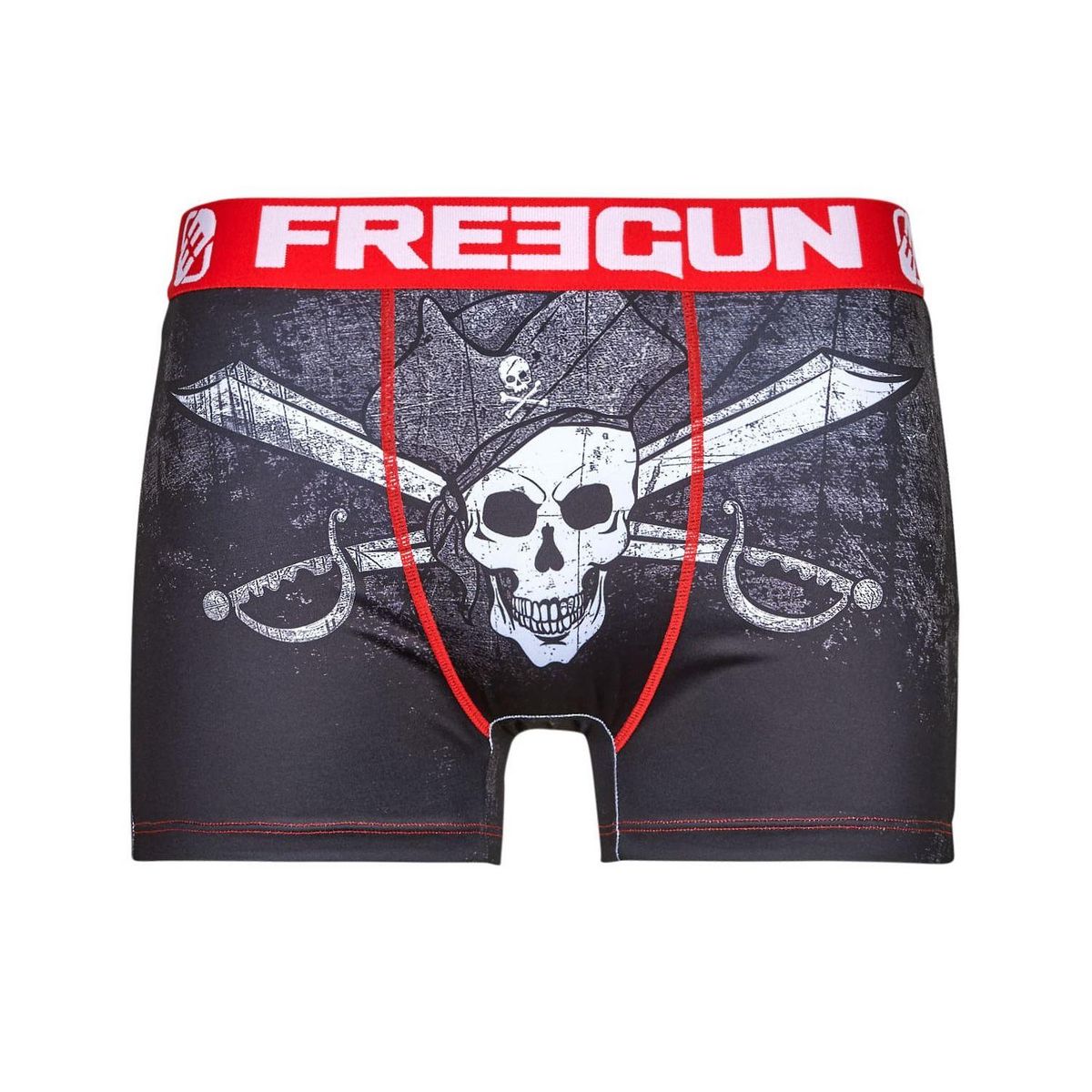 FREEGUN Lot de 5 Boxers homme Drapeaux