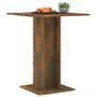 Voir la diapositive 3 : VIDAXL Table de bistro Chene fume 60x60x75 cm Bois d'ingenierie