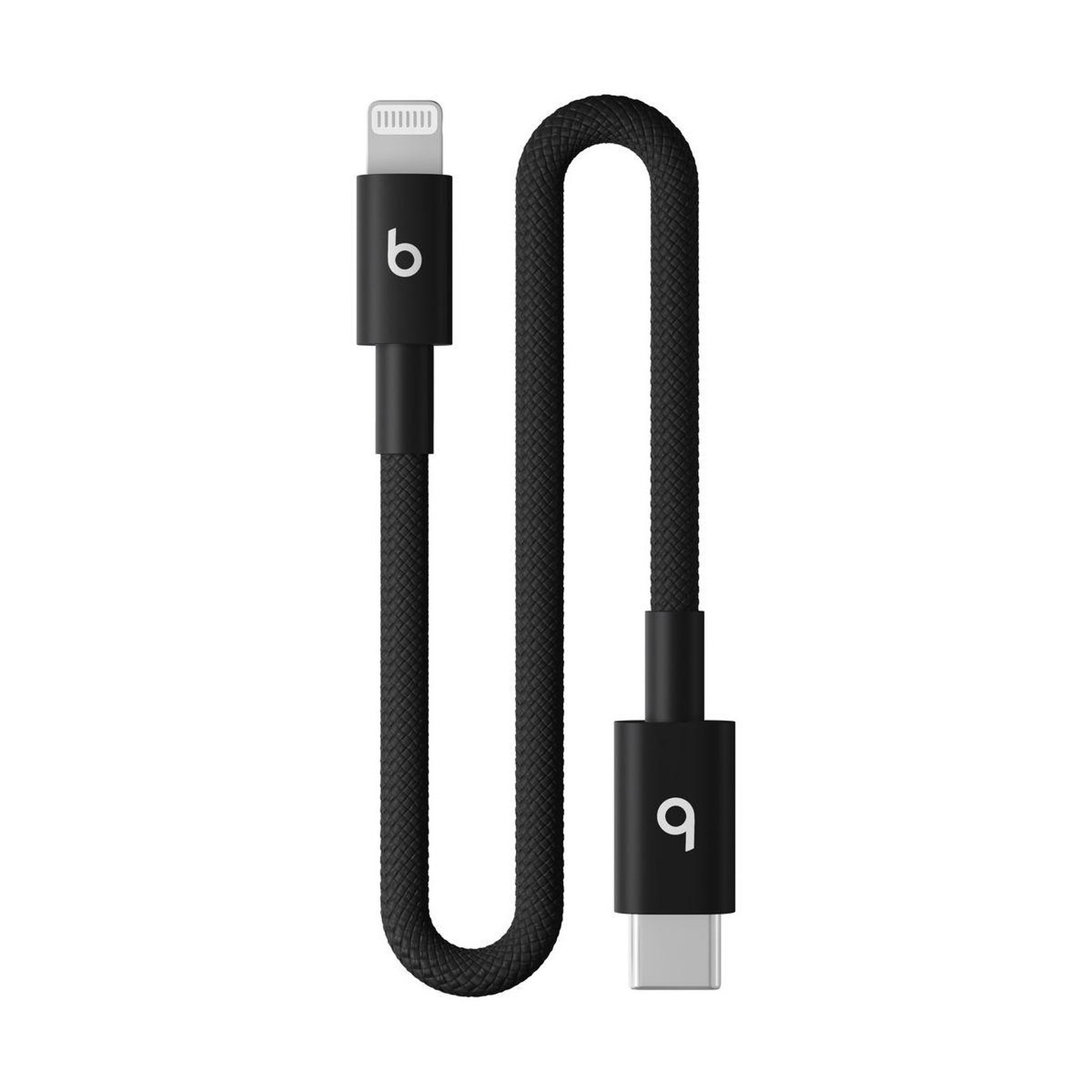 BEATS Câble de charge tissé court USB-C vers Lightning 20 cm N