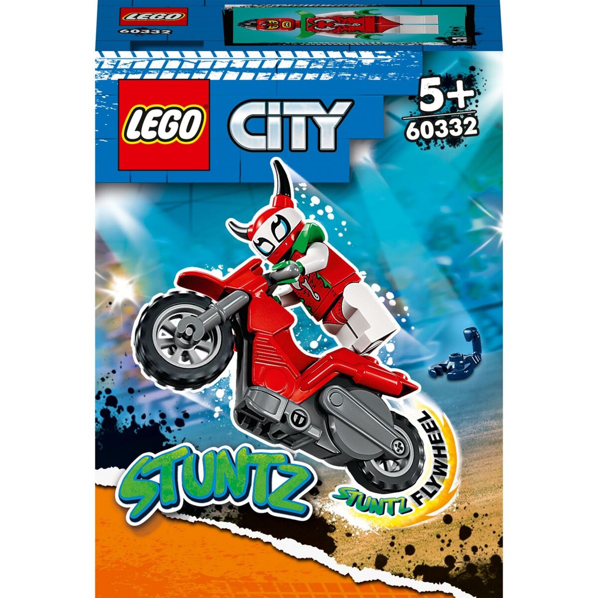 LEGO City 60332 La moto de cascade du scorpion téméraire, Jouet de  Cascadeur Stuntz pas cher 