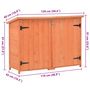 Voir la diapositive 6 : VIDAXL Abri de stockage de jardin 128x42x91 cm Bois